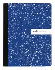 Office Depot Composition Notebook, 9-3/4" x 7-1/2", 100 Sheets, Blue, 12 Pack