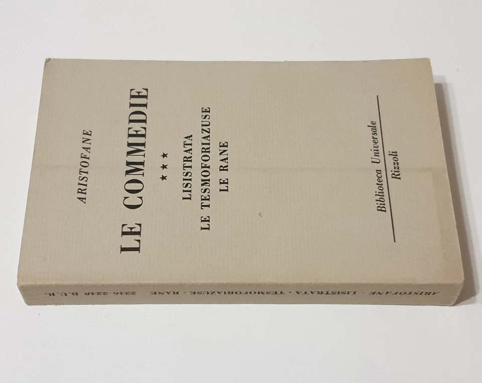ARISTOFANE LE COMMEDIE volume terzo- BUR RIZZOLI 1965 - Immagine 2 di 2