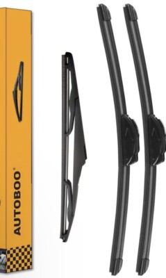 AUTOBOO 28" 28" Windshield Wipers With 12 Inch Rear Wiper Blade Replacement For Ford Focus 2012 2013 2014 2015 2016 2017 2018 -Original Factory