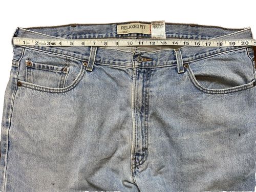 Vintage Levi’s 550 Denim Jeans Men’s Size 42 X 30 Light Wash Faded Relaxed READ - Picture 6 of 15