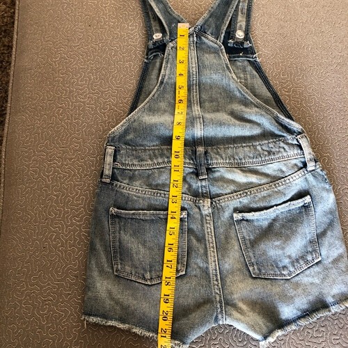 Old Navy Girl’s Lace Pocket Short Overalls: L - Picture 7 of 9