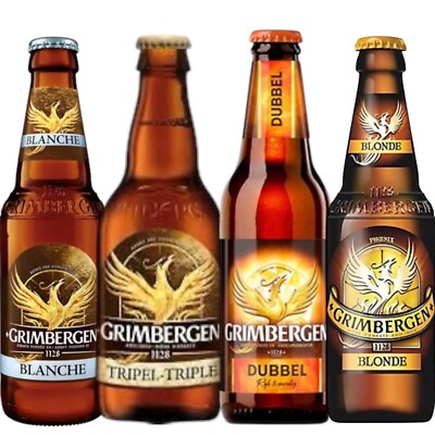 Grimbergen Biere Mix  je 3x 0,3L Flaschen Blanche,Blonde,Tripel und Dubbel