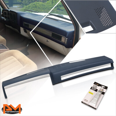 For 81-91 Chevy GMC C/K/R/V Pickup Suburban Molded Dashboard Overlay Cap Blue