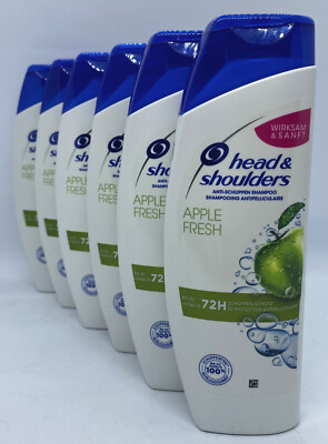 (14,72 /1 L) Head & Shoulders Apple Fresh 6 x 300 ml Anti-Schuppen Shampoo