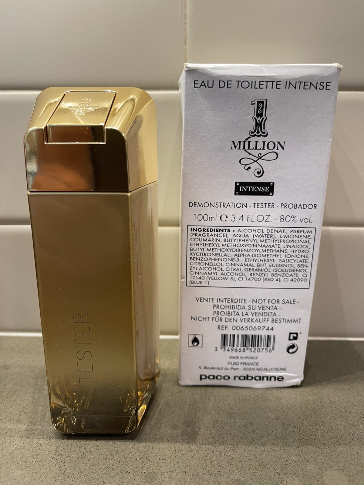 1 Million Intense by Paco Rabanne for Men Eau De Toilette Spray 