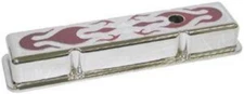 RPC R8216X Chrome "Red Flame" SBC Short Valve Covers