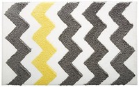 Interdesign Microfiber Bath Rug, 34-inch By 21-inch, Gray/yellow , New, Free Shi on sale Interdesign Microfiber Bath Rug, 34-inch By 21-inch, Gray/yellow , New, Free Shi on sale