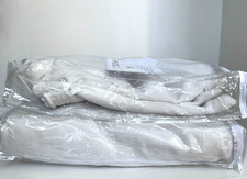 Restoration Hardware Belgian Slope Arm 6  Sofa Classic Textured White Slipcover