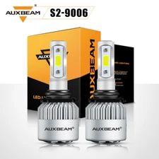 AUXBEAM HB4 9006 LED Headlight Bulbs Conversion Kit Low Beam 6000K White HID 2x