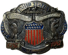United States Constitution Bicentennial 200 year Limited Edition Buckle Enamel