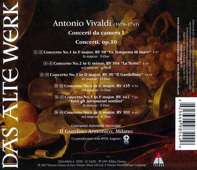 IL GIARDINO ARMONICO VIVALDI: CONCERTI DA CAMERA, VOL. 1 NEW CD