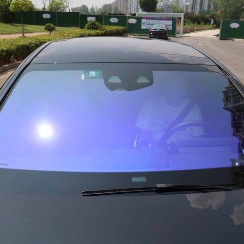 Kameleon Niebieska folia okienna 77%VLT Auto Auto Auto Car Szkło Solar Przyciemniane folie Anty UV - Zdjęcie 1 z 9