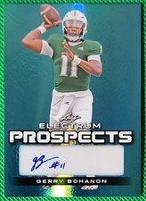 Gerry Bohanon /8 2024 Leaf Electrum Prospects Platinum Auto Baylor BYU QB SP