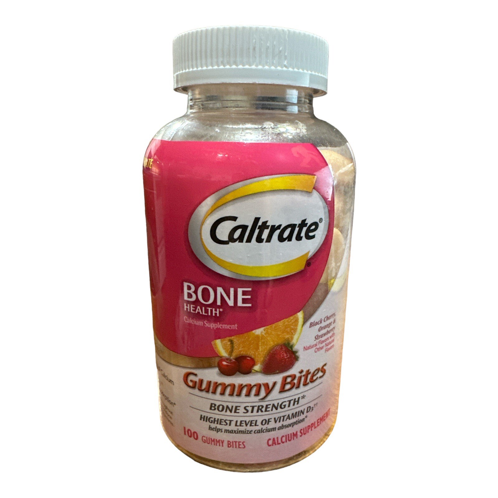 Caltrate Bone Health Gummy Bites Vitamin D MultiFlavored, 500MG 100 CT