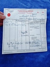 1940 Studebaker Motors Phila - 2door Black Custom Vintage Purchase Receipt 745