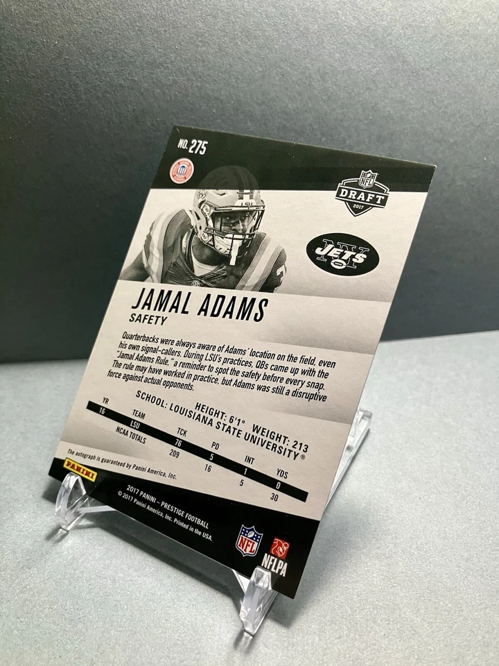 2017 JAMAL ADAMS Prestige Xtra Points Green RC Auto 104/150 Card# 275 - Image 4 of 4