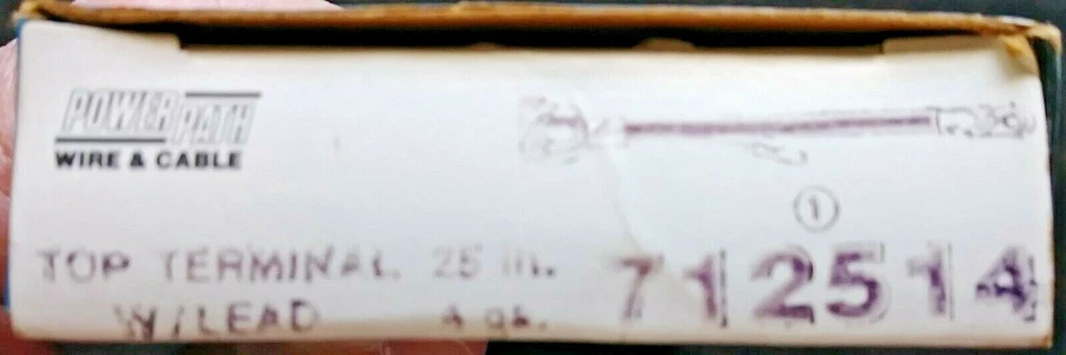 POWERPATH 712514 Battery Cable New Old Stock 4 Ga. 25" C PICS - Image 4 of 4