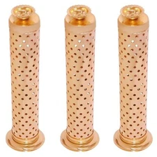 Stainless Steel Agarbatti Stand Incense Stick Holder Copper Home Office 3Pcs