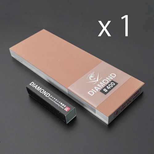 Naniwa Diamond Whetstone #400 DR-7504 Square Sharpening Stone Sharpener Beige - Picture 13 of 18