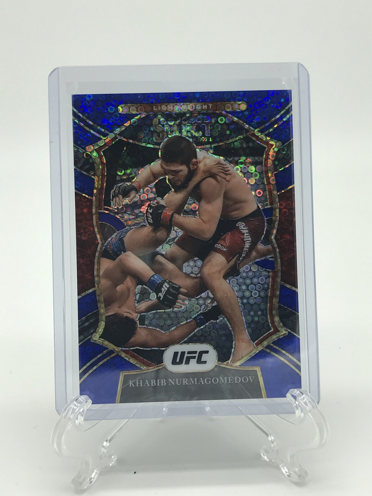 Khabib Nurmagomedov 2021 panini select concourse prizm blue disco 19/99