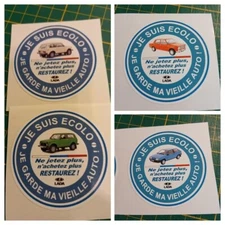 Autocollant LADA Je suis écolo je garde ma vieille auto Niva