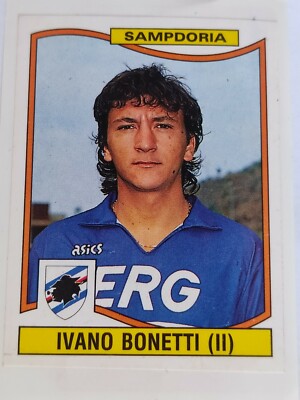 FIGURINE FOOTBALLERS PANINI 1990/91 SAMPDORIA BONETTI n 321 GREAT TO RECOVER
