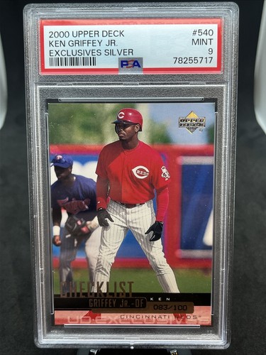 2000 Upper Deck 540 Ken Griffey Jr. Exclusives Silver PSA 9 /100. None Higher