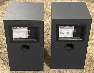 Pair JBL passive bookshelf speakers Monitor 4206, 75watts, Tested