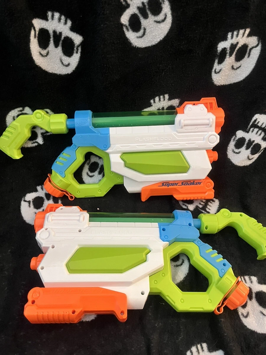 NERF Super Soaker Flash Flood Lot Of 2 eBay