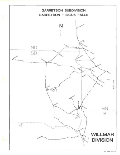 Burlington Northern 1993 Wilmar Division Track Charts PDF Pages on DVD - Picture 6 of 16