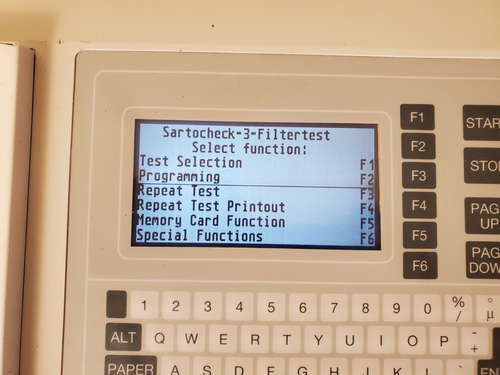 Sartorius Stedim Sartocheck 3 Filter Integrity Tester Powers On - Picture 2 of 5