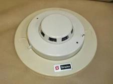Simplex 2098-9637 Fire Alarm Base W/Relay 2098-9201 Smoke Detector Head Used
