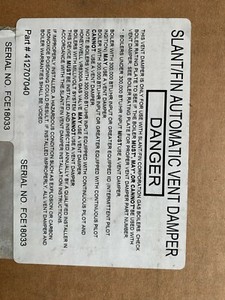 412-070-040 Slant Fin Boiler Vent Damper 7" OEM 412070040