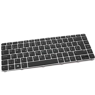 Tastatur für HP Folio 1040 G3 / SW / US mit LED-Hintergrundbeleuchtung