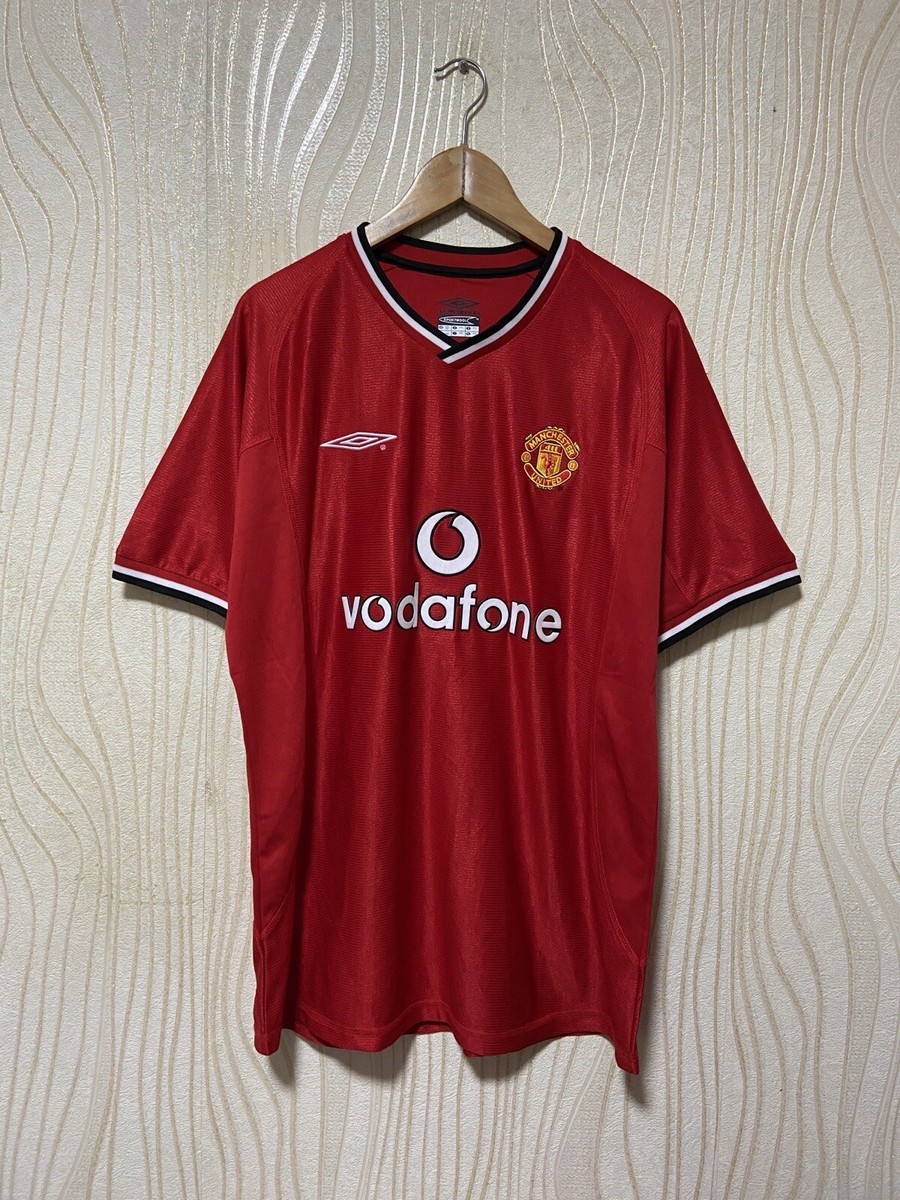 MANCHESTER UNITED 1998 1999 HOME SHIRT JERSEY UMBRO sz XXL