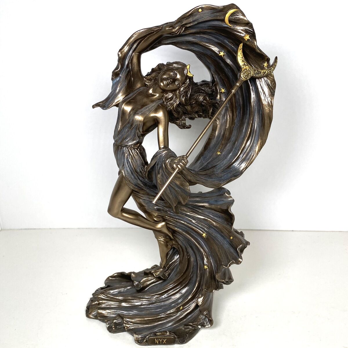 Nyx Greek Goddess of the Night Bronze Effect Figurine Nyx Greek Goddess of the Night Bronze Effect Figurine