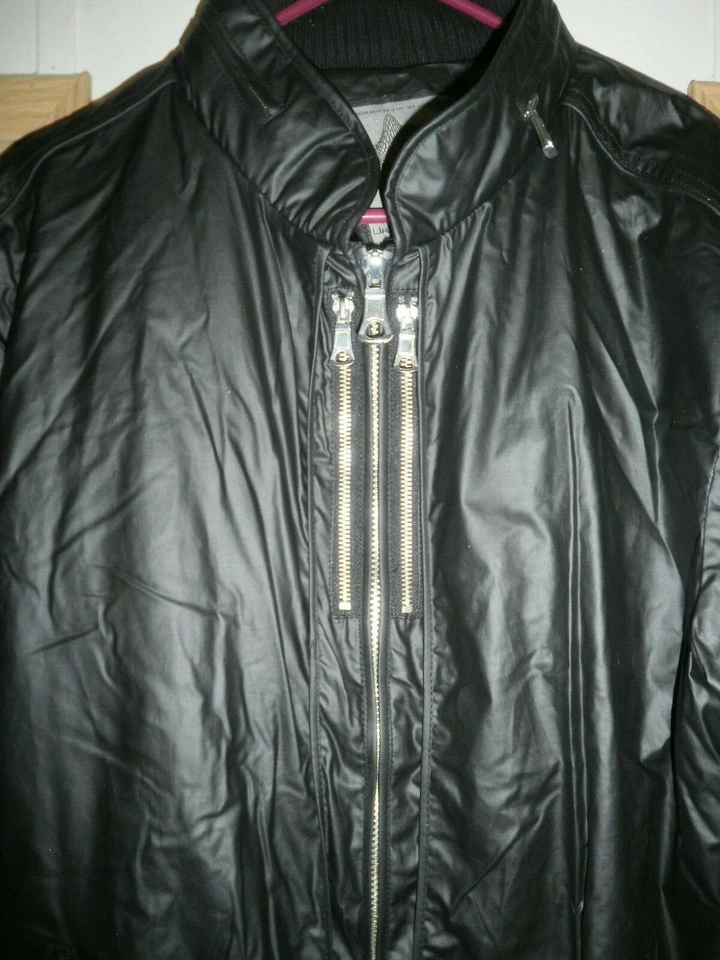 Chaqueta de Comportamiento Urbano Forrada Bombardero Cremallera Capucha Oculta Para Hombres 2XL Foto 2 de 4