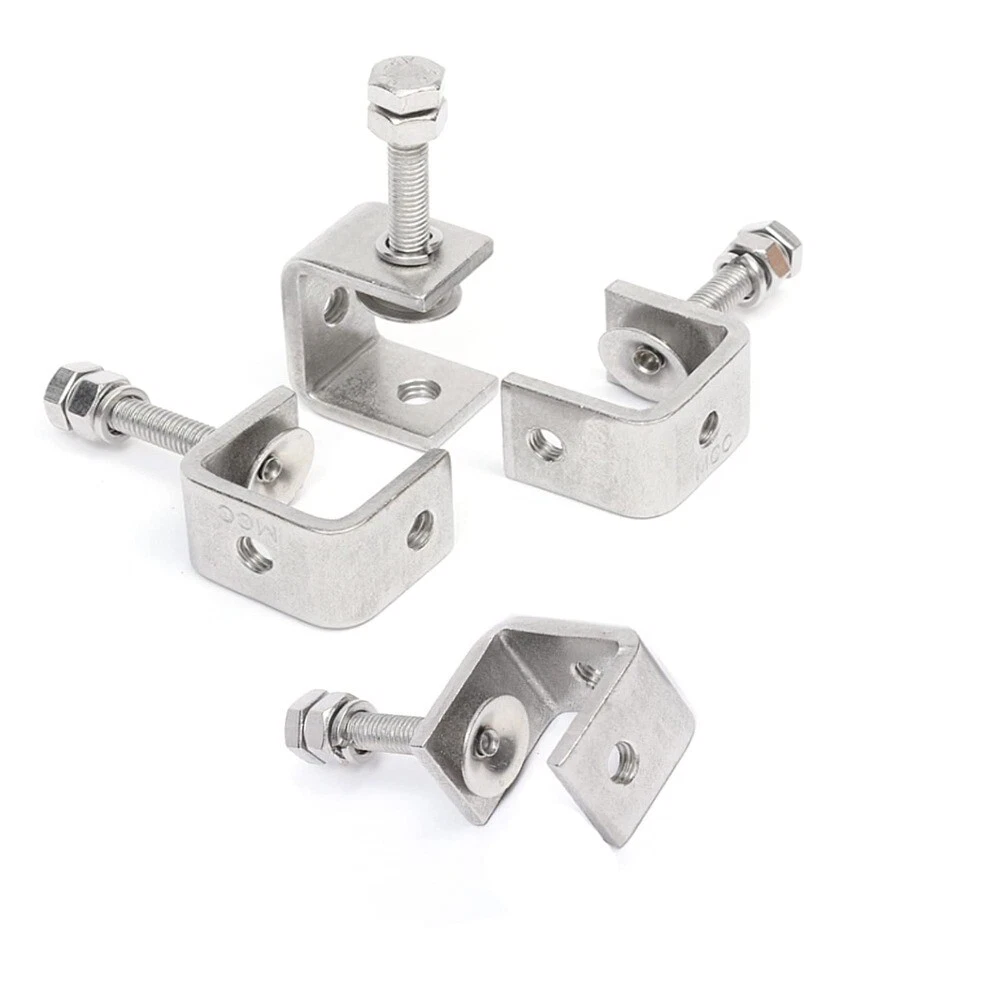 Tiger Clamp C Clamp Stainless Steel Metal U clamps Mini Desk for Jaw Opening