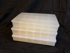 Lot Of 3 - Embroidery Floss/Craft Organizers, 17 Compartments in each Organizer