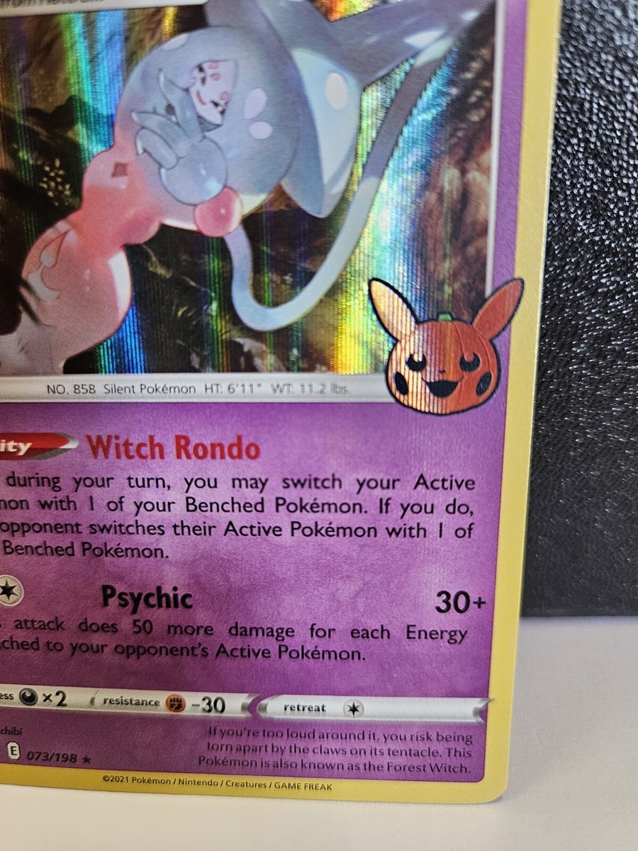 Hatterene - 073/198 - Holo Rare - Trick or Trade - Pokmon TCG - USA  Exclusive | eBay
