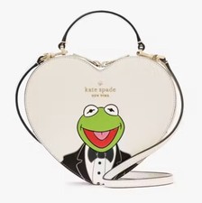Kate Spade Disney The Muppets Kermit The Frog Love Shack Crossbody Heart NEW