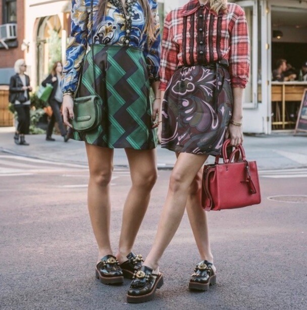 COACH Turnlock Creeper Slides Mules Mule Lug sole Chunky Shoes