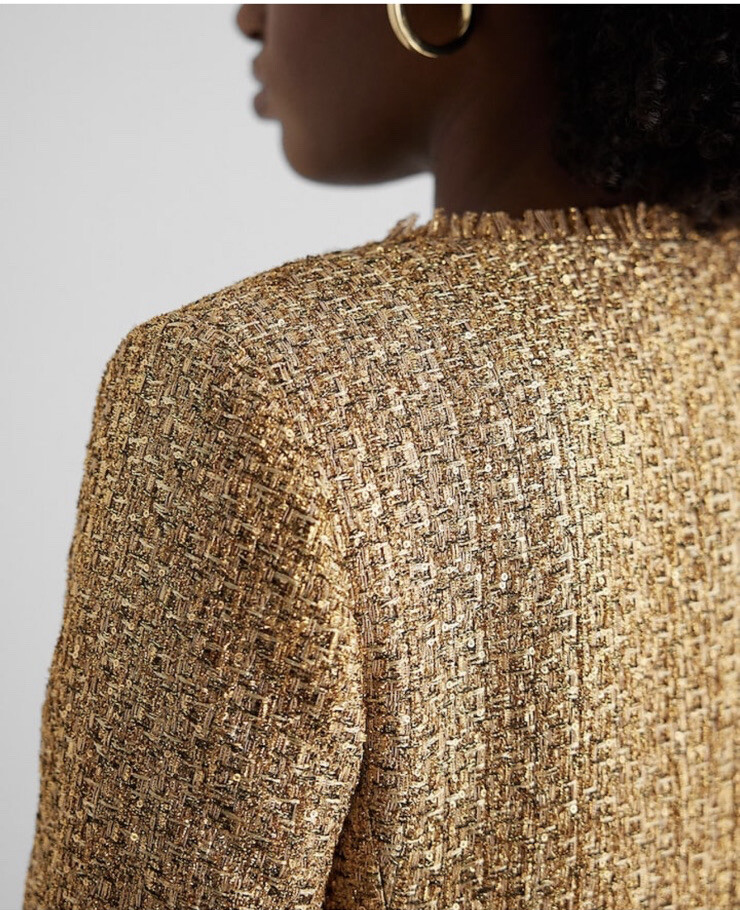 ジャケット・アウター Lumignon Papillon tweed fringe jacket アウター | Lumignon