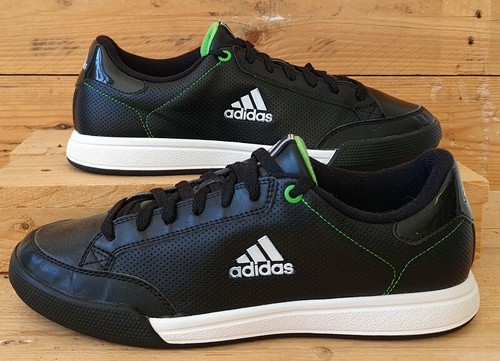 Adidas Oracle Logo IV Leather Trainers UK8/US8.5/EU42 U43827 Black/White/Green - 第 1/12 張圖片