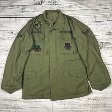 1984 OG-107 Cold Weather Coat M-65 Field Jacket MEDIUM LONG Named Tactical Air