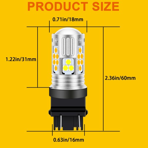 3157 LED Switchback Turn Signal Lights for Ford F-150 1990-2014 F-250 2011-2015 - Bild 4 von 11