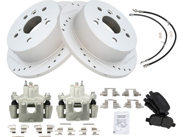 Rear Brake Pad Rotor and Caliper Set 39YYKY42 for Avalon Solara 2006 2007 2008