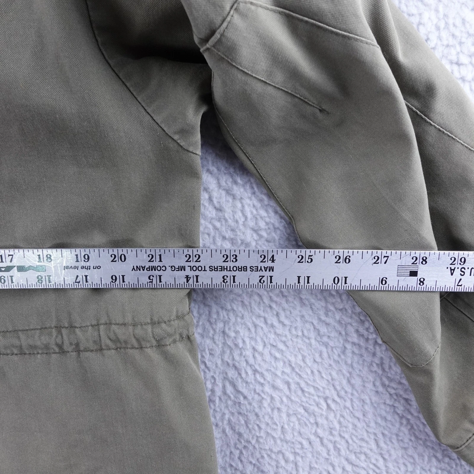 Vintage Russian Military Field Jacket Olive Green Hooded Utility Parka Size M image 7