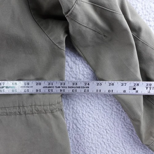 Vintage Russian Military Field Jacket Olive Green Hooded Utility Parka Size M image 7