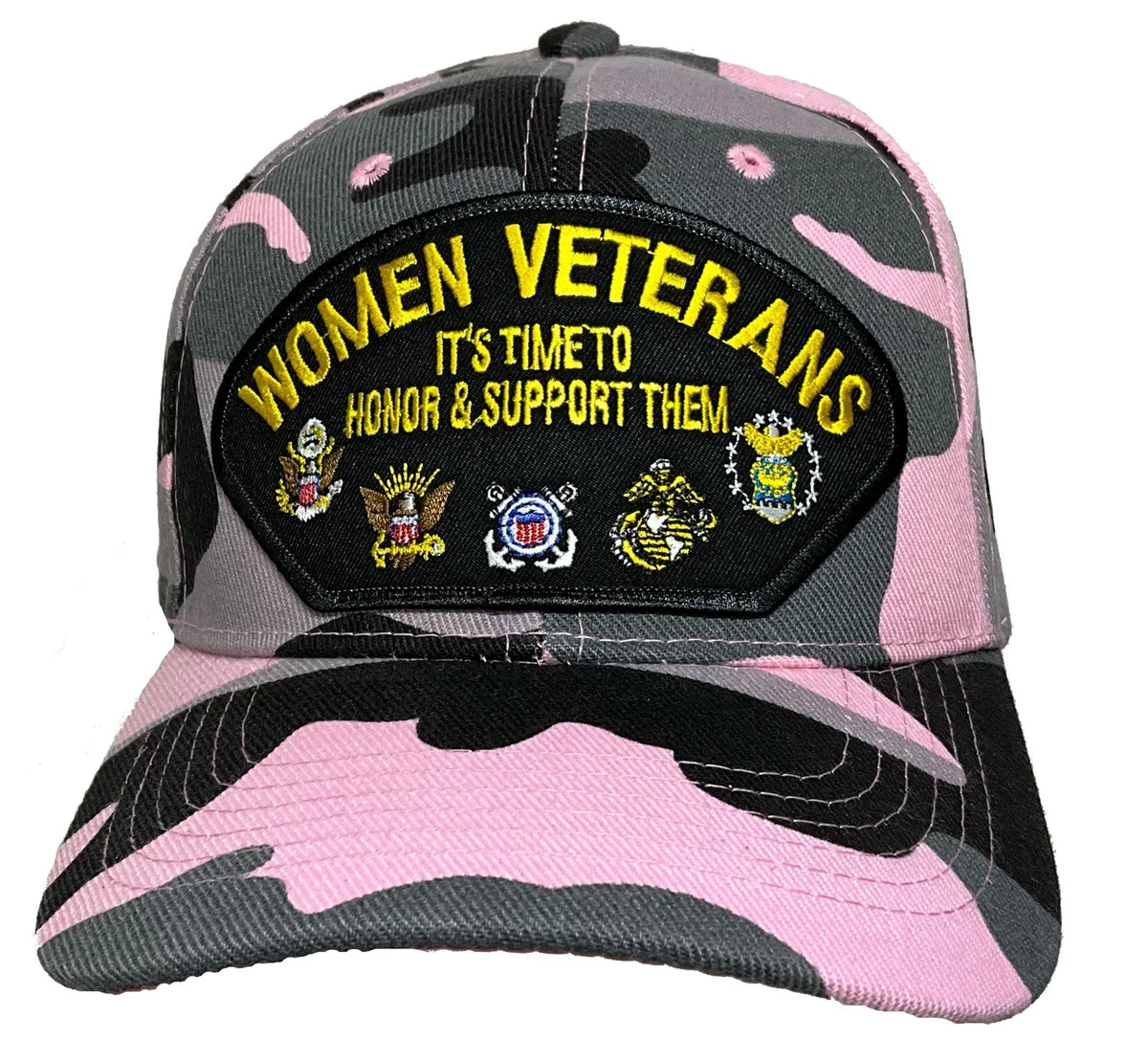 [中古] vandy the pink military cap WOMEN VETERANS HAT PINK CAMO BASEBALL CAP MILITARY HAT | eBay